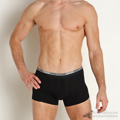 Quần lót nam Emporio Armani Piping Logoband Trunk Black